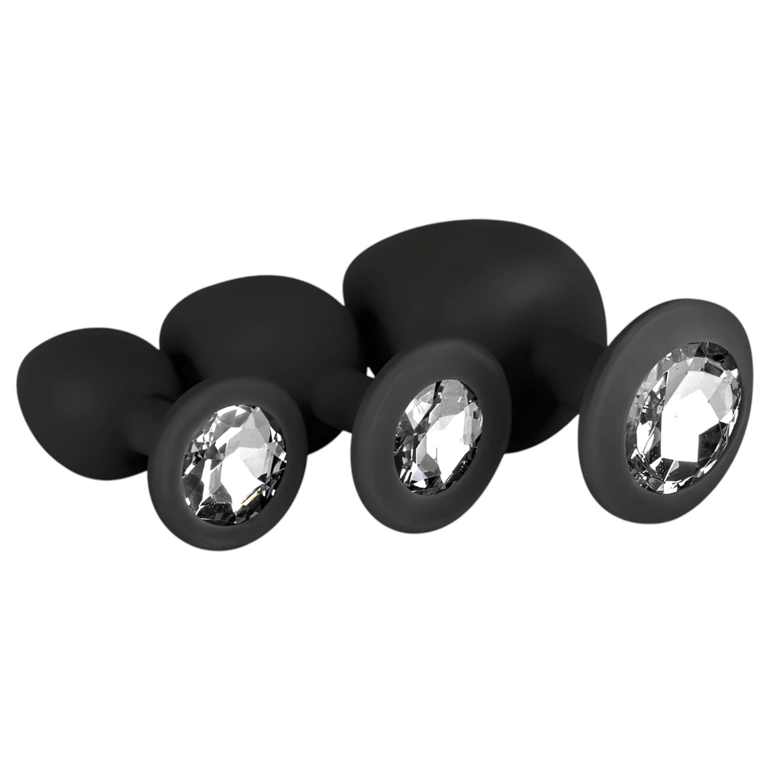 Easytoys Diamond - anální kolík sada - černá