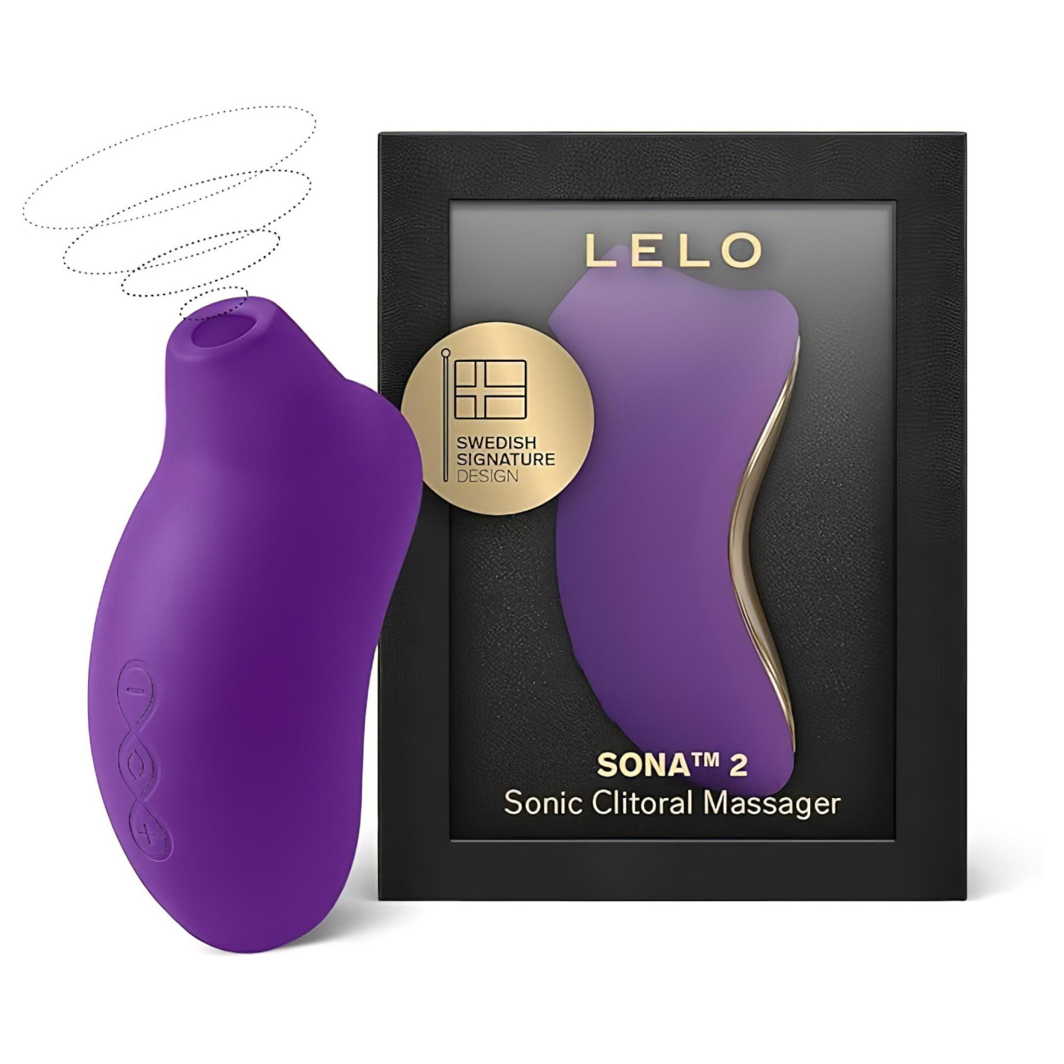 LELO - stimulátor klitorisu s technologií sonických vln - fialová