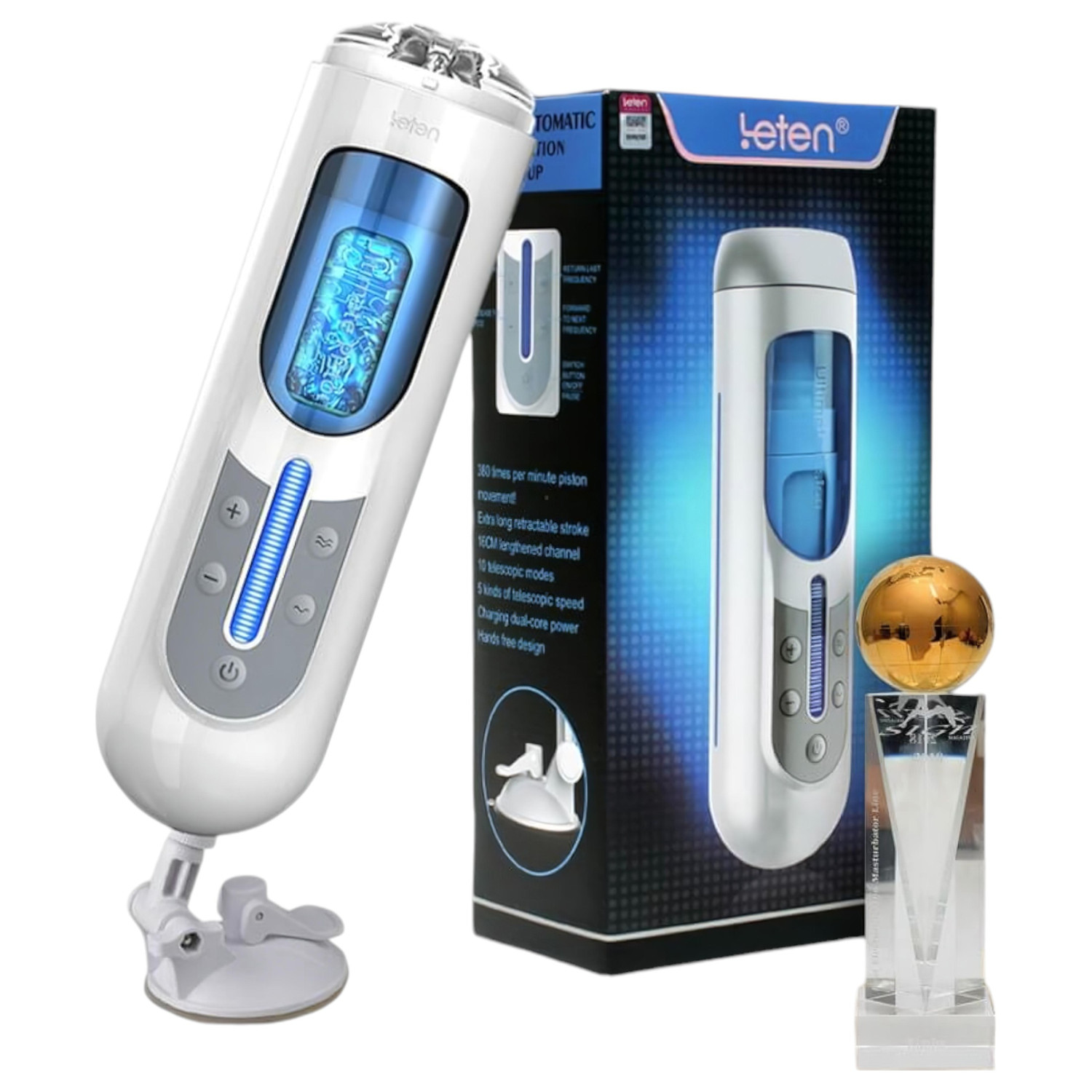 LETEN SM380 - automatický masturbátor - pohyblivý - nabíjecí