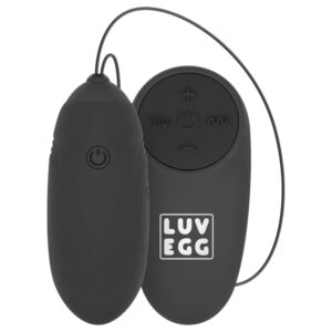 LUV EGG - nositelné akumulátorové rádiové vibrační vajíčko (černé)