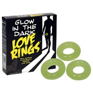 Love Rings - sada svítících erekčních kroužků na penis (3 ks)