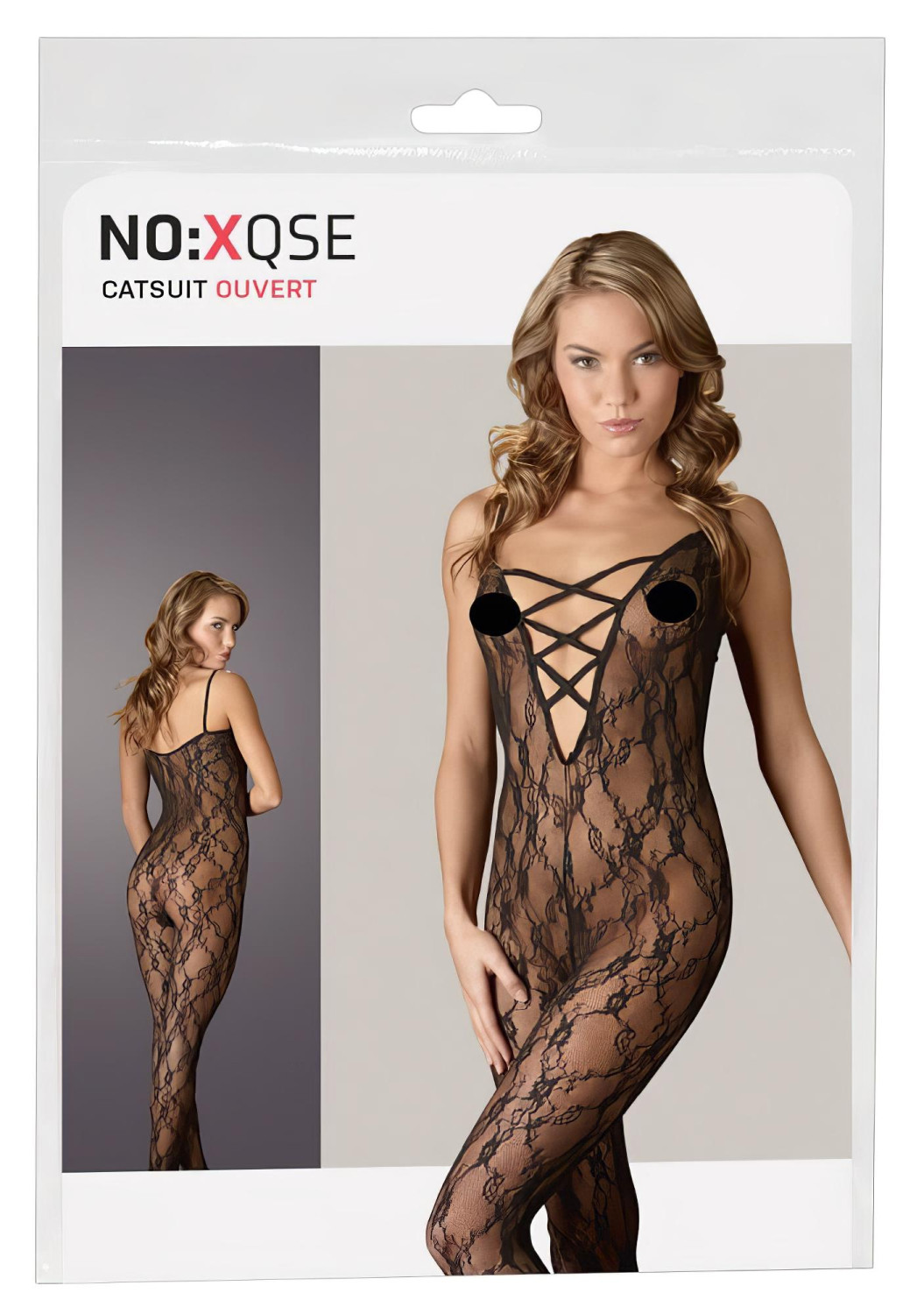 NO:XQSE - Dámský overal na sex - krajka - L/XL