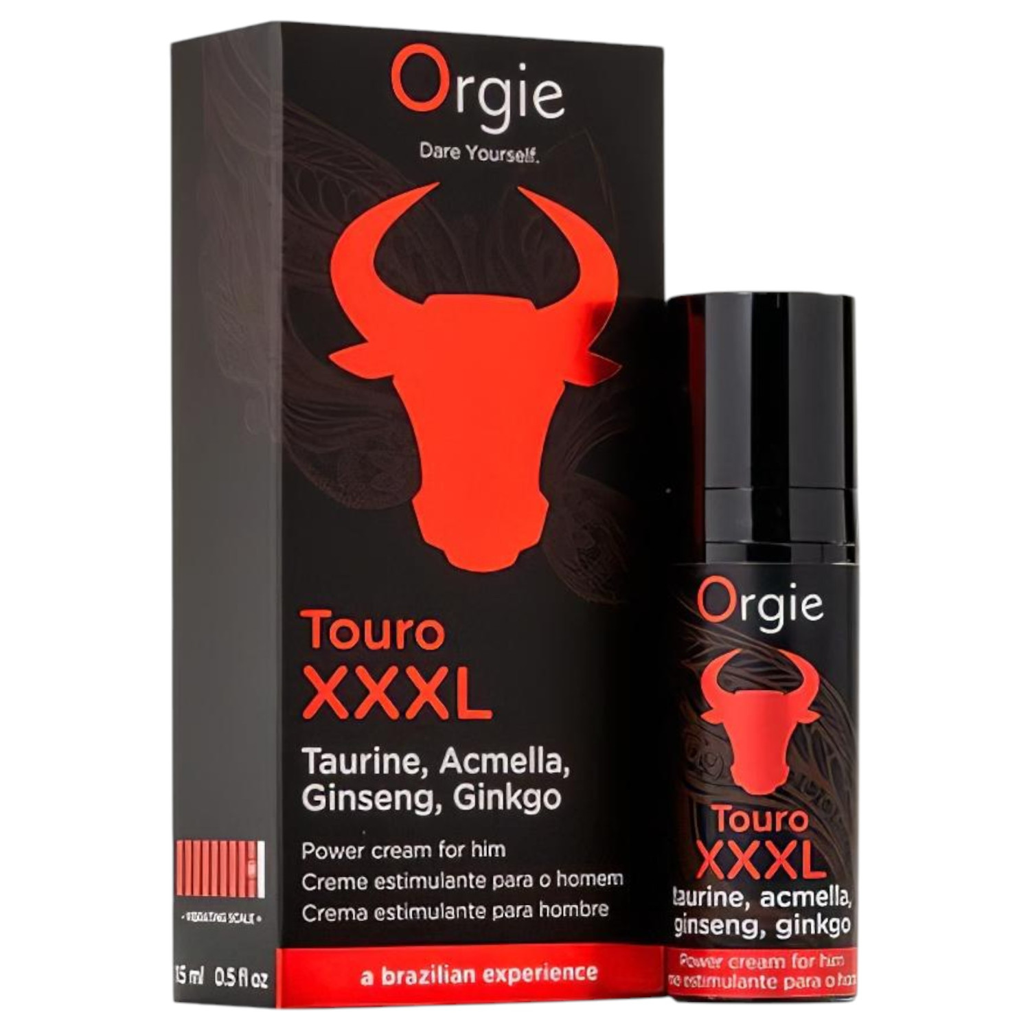 Orgie Touro XXXL - krém na podporu erekce - 15 ml