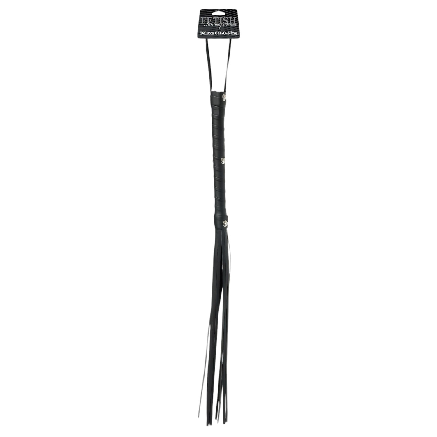 Pipedream - Fetish Fantasy Deluxe Cat-O-Nine - důtky - černé (65 cm)