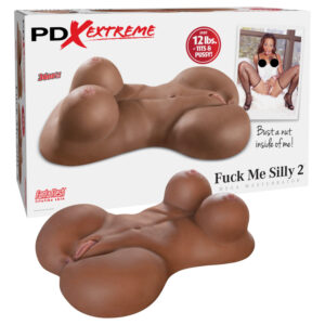 Pipedream Fuck Me Silly Sista - hnědý ženský torzo masturbátor (5