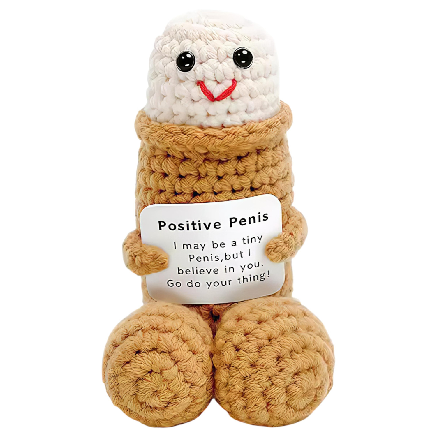 Pozitivní penis - pletený obal - natural
