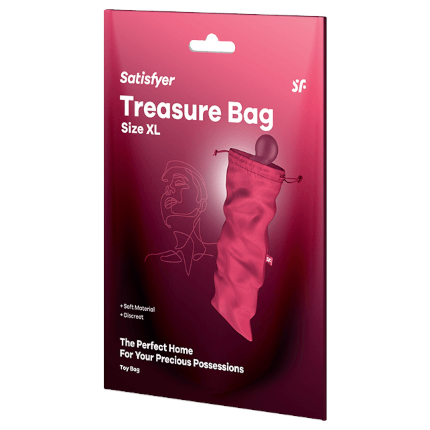Satisfyer Treasure Bag XL - diskrétní úložná taška na sexuální hračky (růžová)