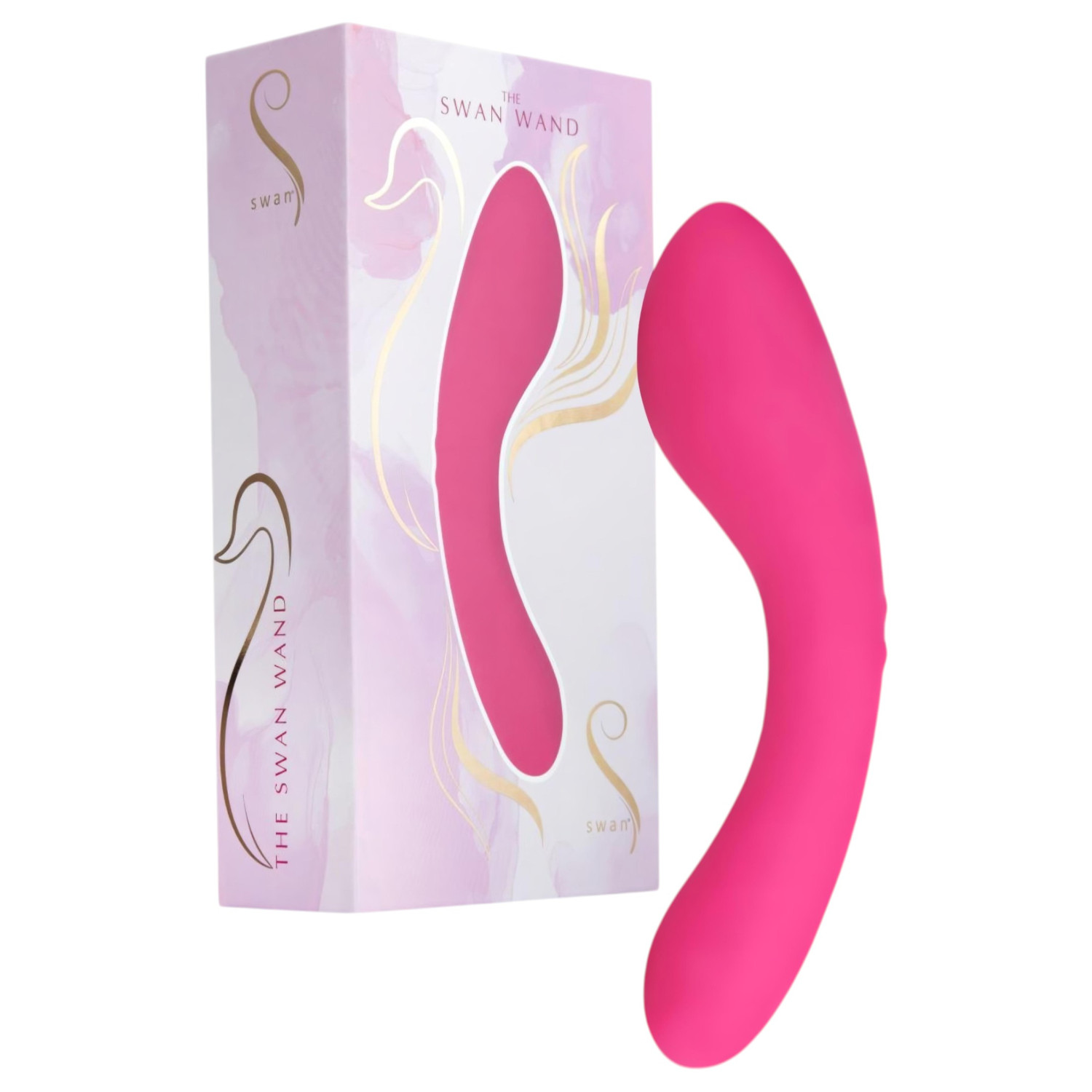The Swan Wand - masážní vibrátor na baterii - růžový