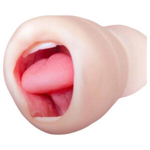 Tracy's Dog Cup - realistický orální masturbátor se zuby (tělové barvy)
