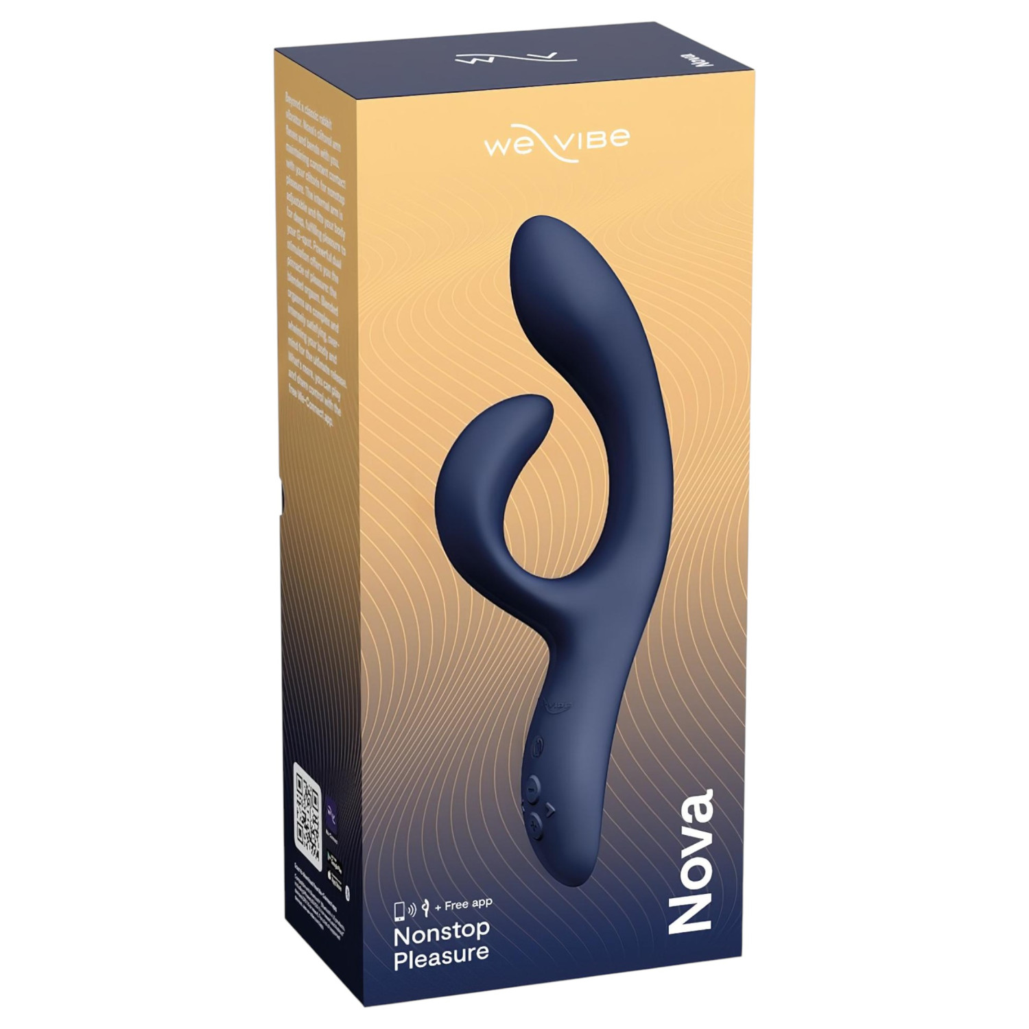 We-Vibe Nova 2 - flexibilní vibrátor s klitorálním raménkem ovládaný aplikací (modrý)