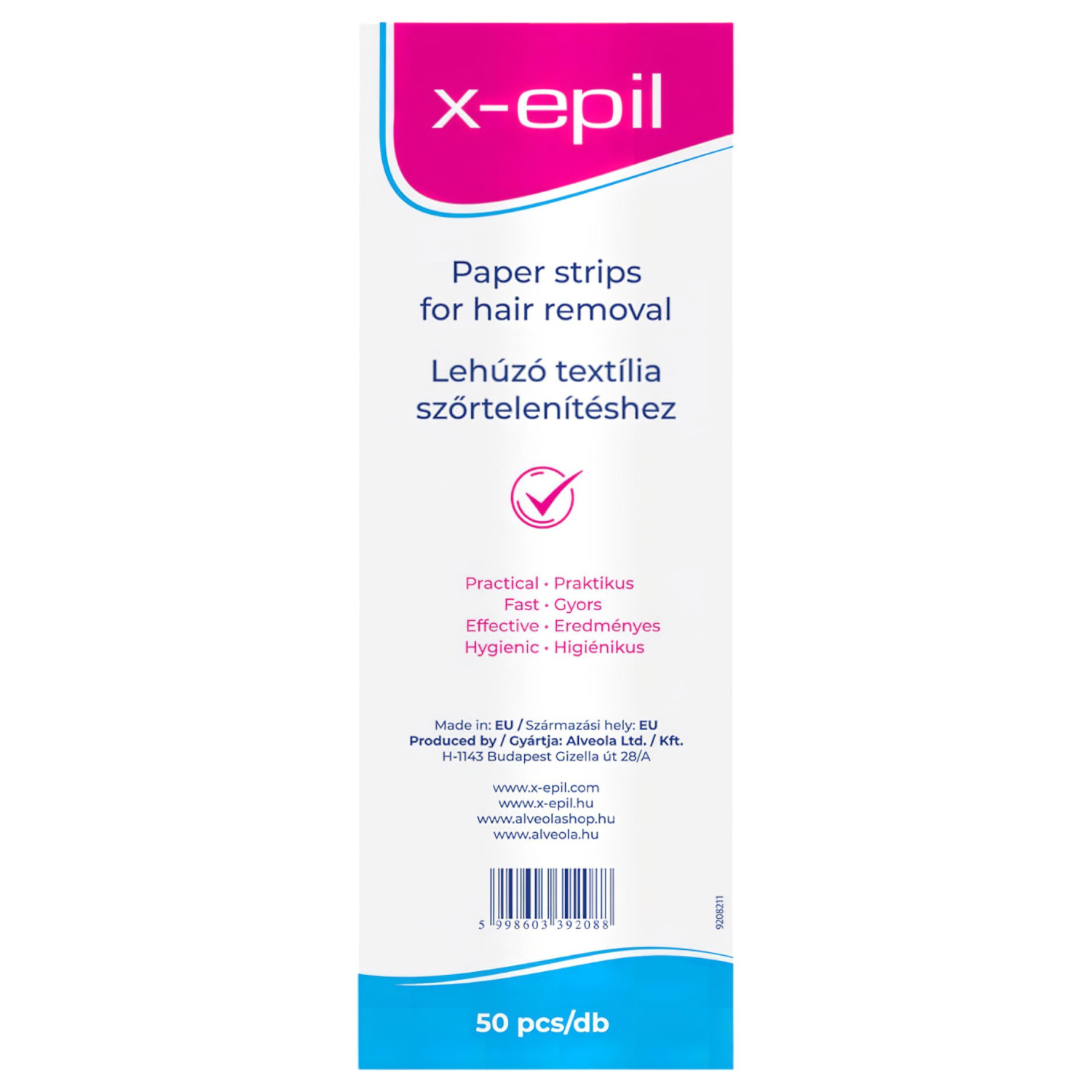 X-Epil - depilační textilní pásky - 50 kusů