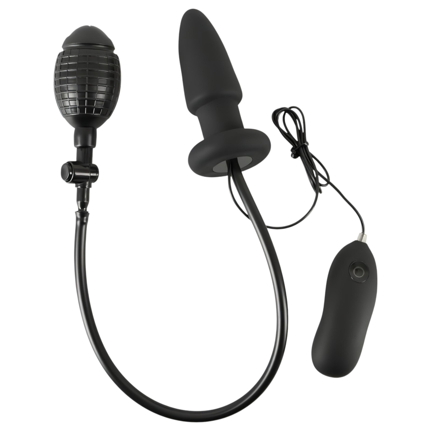 You2Toys - nafukovací anální vibrátor s roztažením - černý