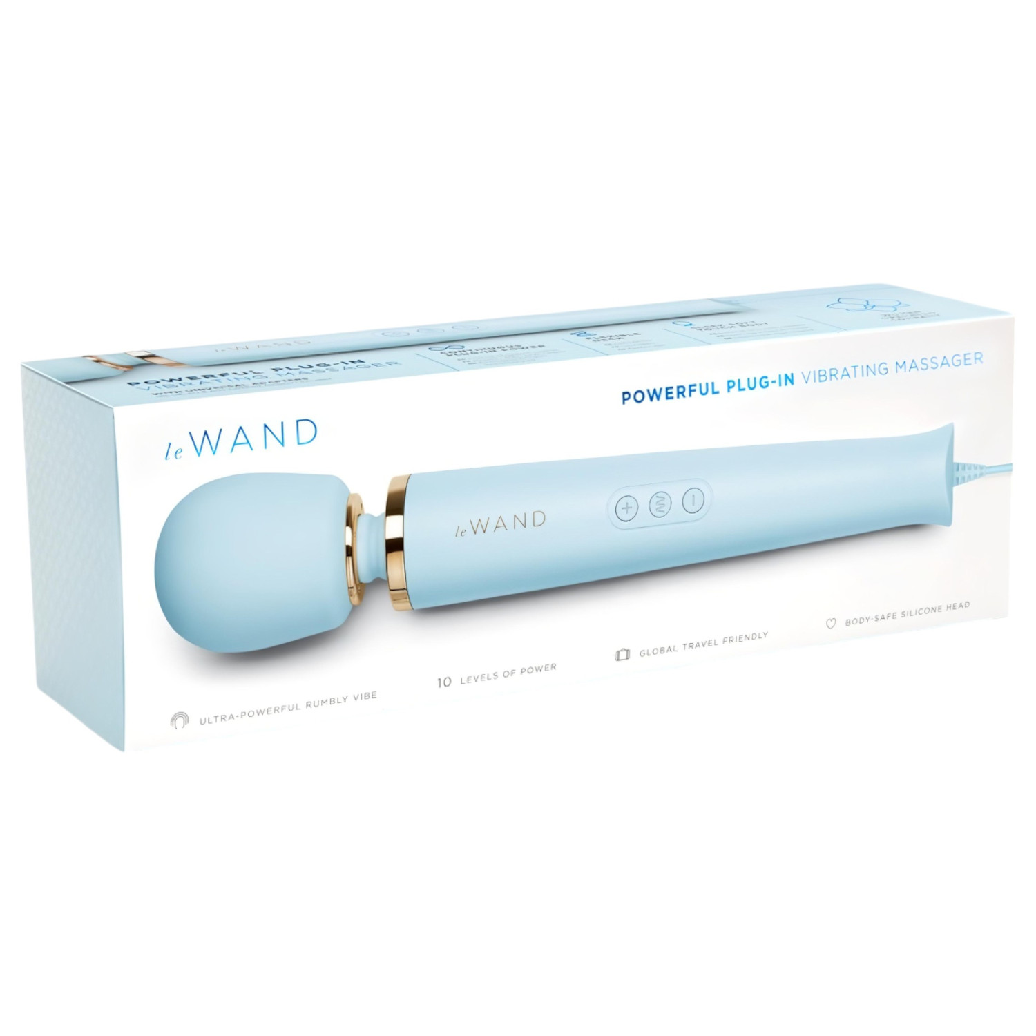 le Wand - masážní vibrátor do sítě - exkluzivní - modrý