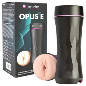 mystim Opus E Vagina - elektro umělá vagína (přírodní‑černá)