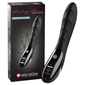 mystim Sizzling Simon - elektro stimulátor vibrátor - černý