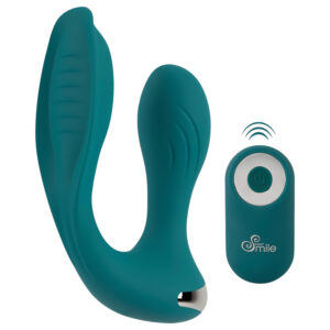 Couples Choice Hands-free - nositelný nasazovací vibrátor (tyrkysový)