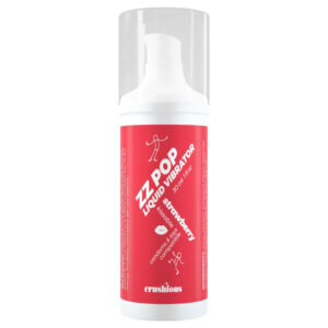 Crushious ZZ Pop - líbatelný tekutý vibrátor jahoda (30 ml)