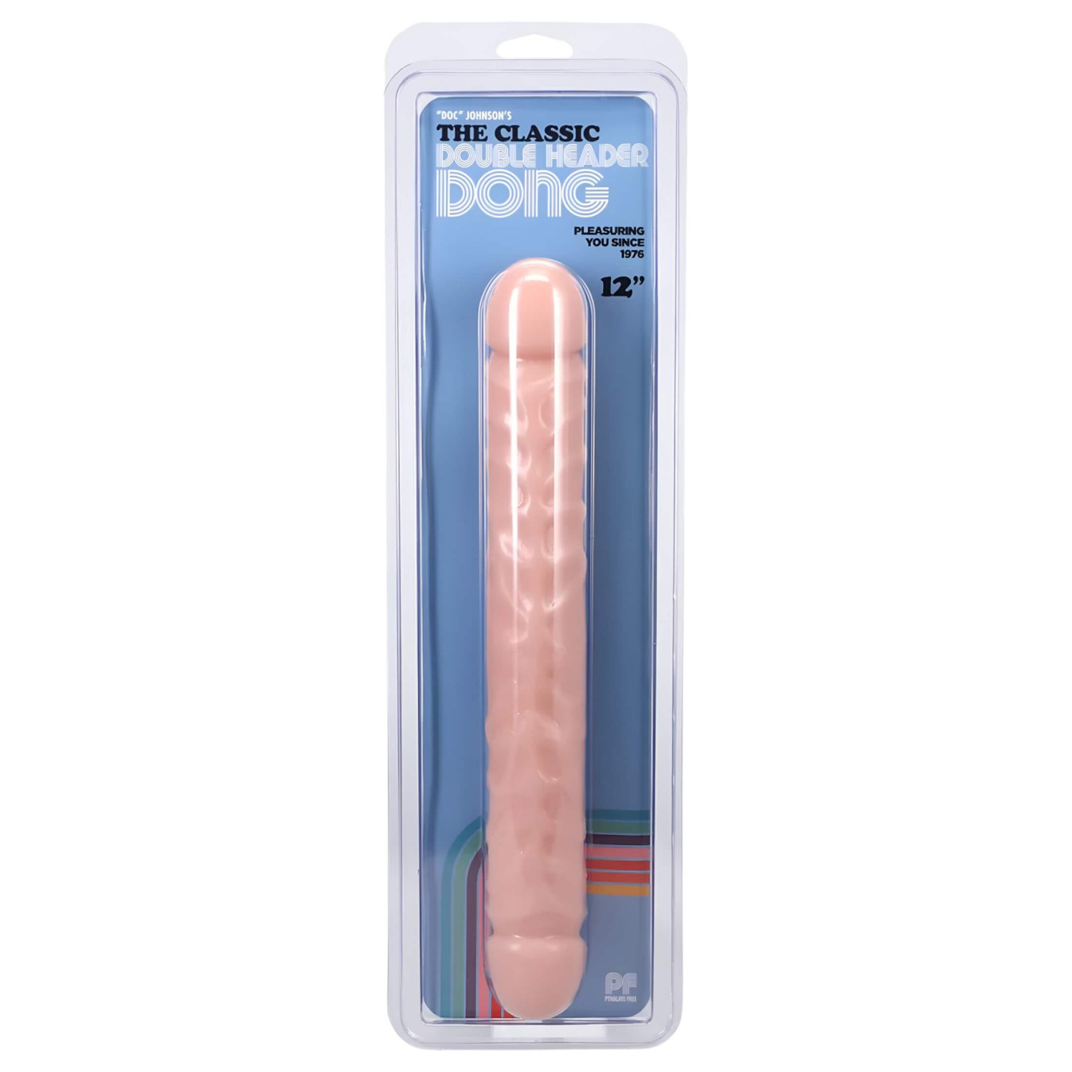 Doc Johnson - dvojité dildo - realistické - tělová - 30