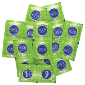 EXS Glow - svítící latexový kondom do tmy (100 ks)