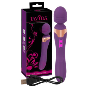 Javida Double - masážní vibrátor - dvojitý - fialový