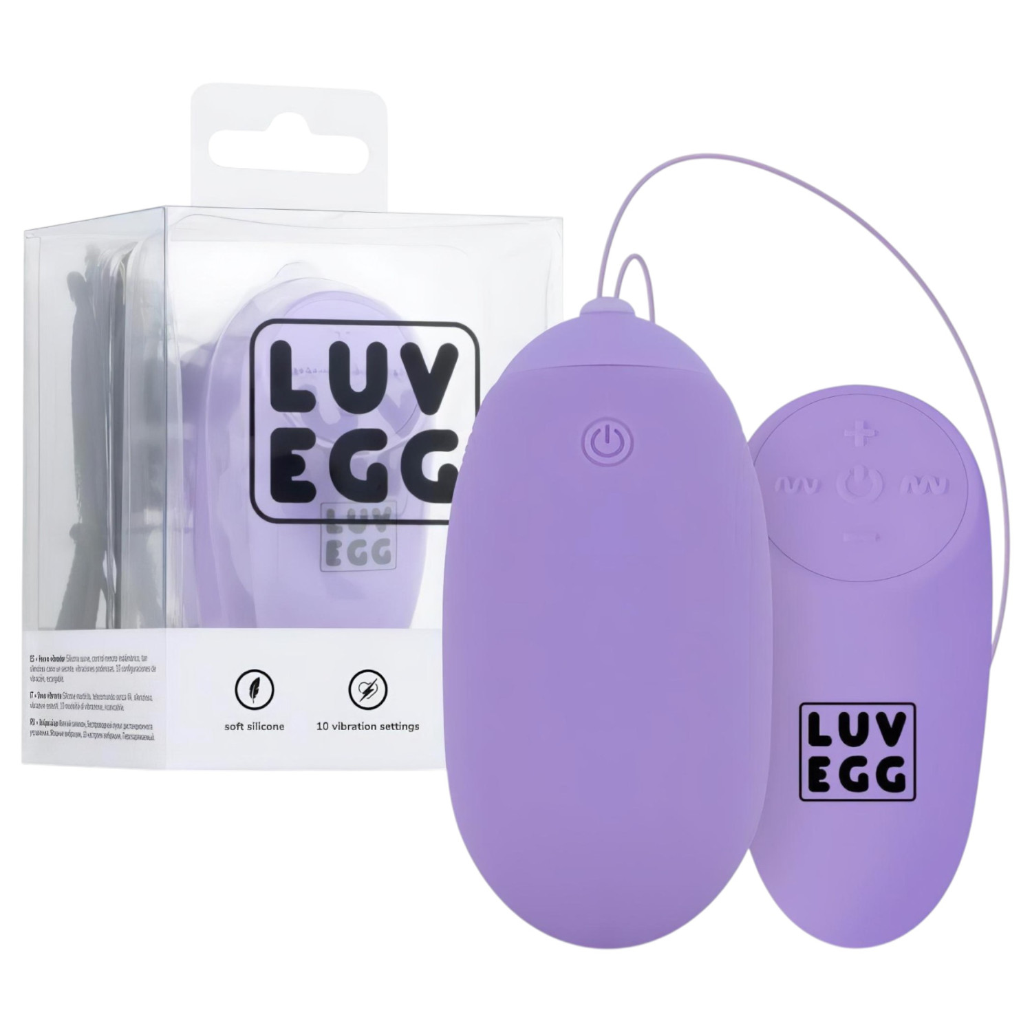 LUV EGG XL - nositelné akumulátorové rádiové vibrační vajíčko (fialové)