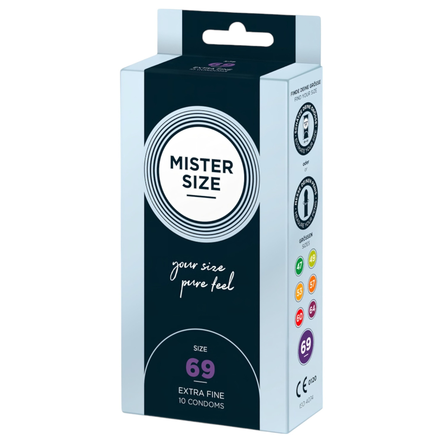 Mister Size - tenké kondomy - 69 mm - 10 ks
