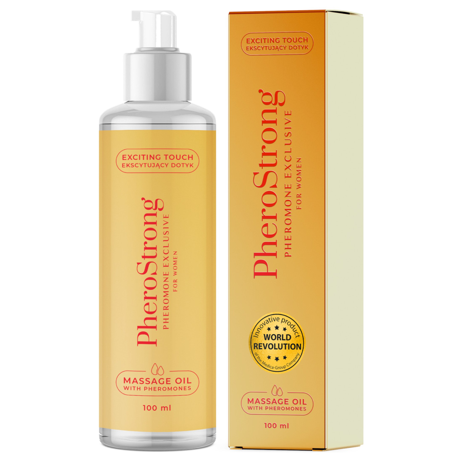 PheroStrong Exclusive - masážní olej pro ženy - 100 ml