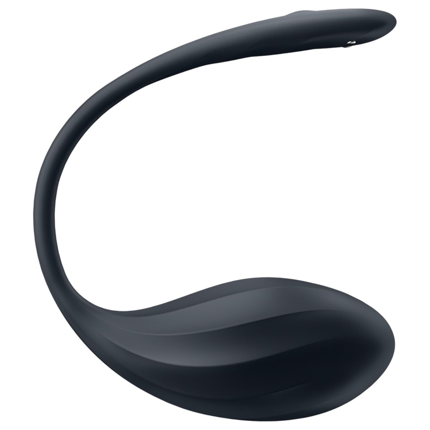 Satisfyer Ribbed Petal - nositelné rádiové vibrační vajíčko (černé)