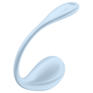 Satisfyer Smooth Petal - nositelné vibrační vajíčko ovládané aplikací (modré)