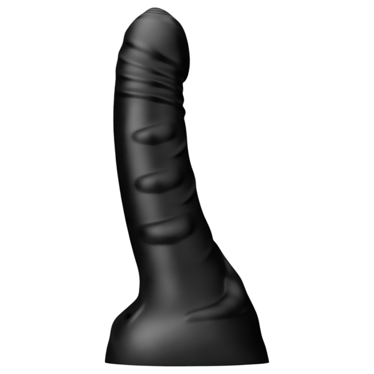 BUTTR Black Hawk - realistický anální dildo - černá