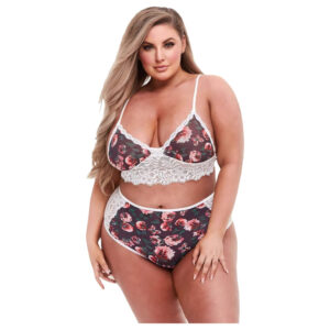 Baci Plus Size - květovaný