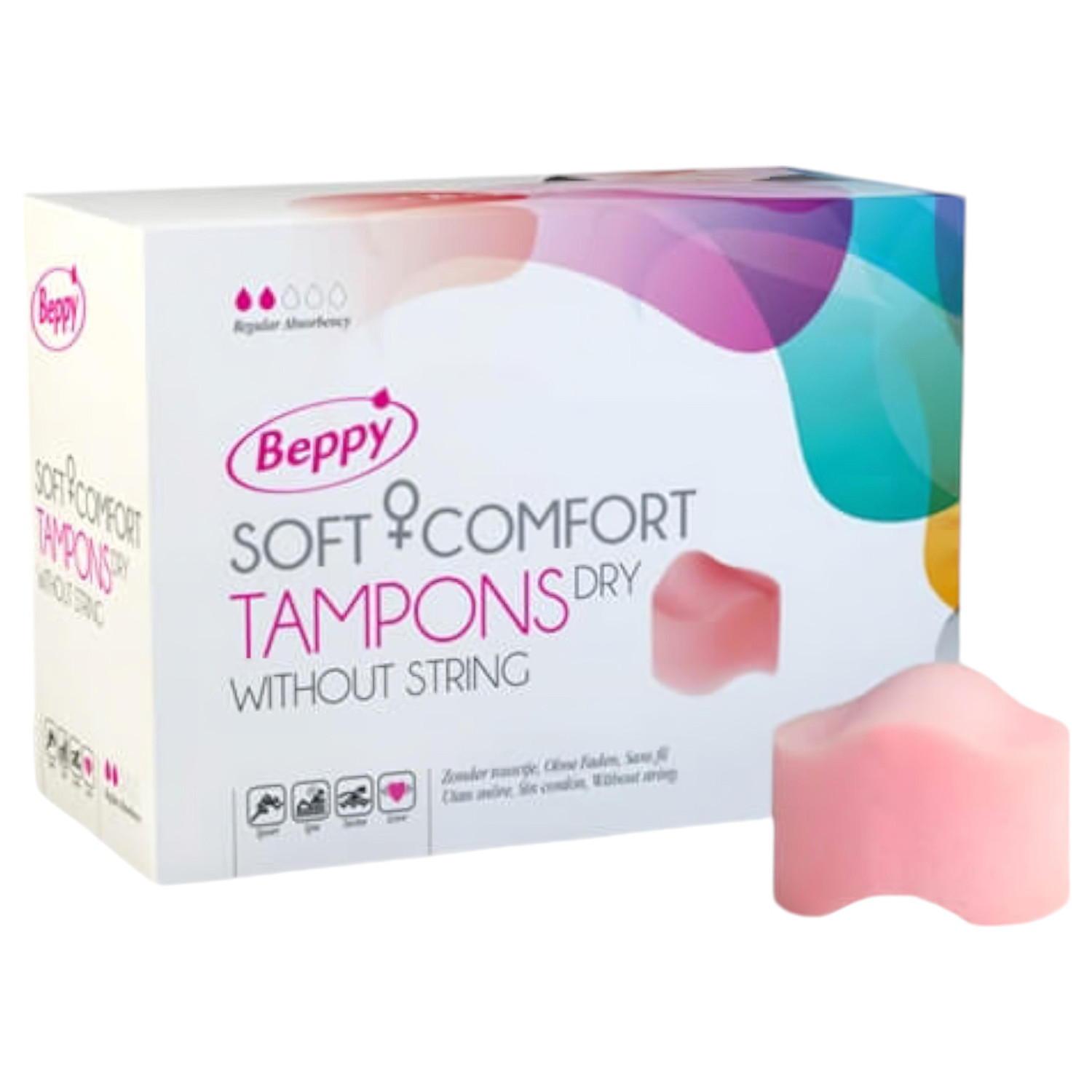 Beppy - tampon pro intimní styk během menstruace (8 ks) - suchý