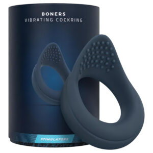 Boners - vibrační erekční kroužek (modrý)