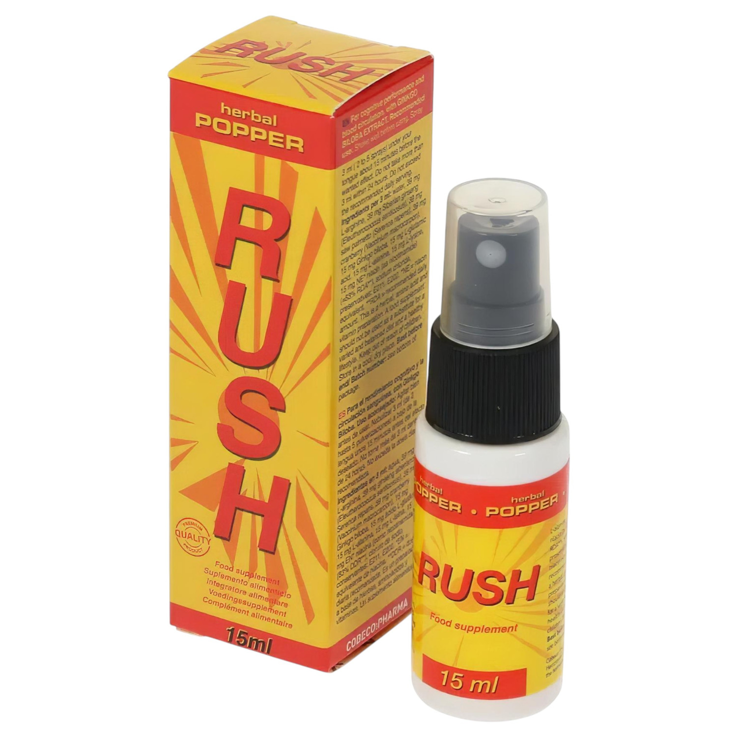 Herbal Rush - kapky pro podporu libida - 15 ml