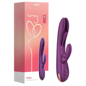 Honey Play Box Terri - vibrátor s aplikací a stimulací klitorisu (fialový)