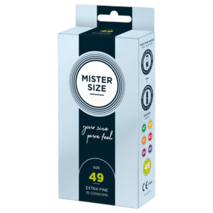 Mister Size - tenký kondom - 49 mm - balení 10 ks