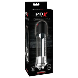 PDX Blowjob - automatická penisová pumpa s rty (průhledná)