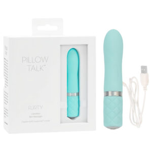 Pillow Talk Flirty - akumulátorový tyčový vibrátor (tyrkysový)