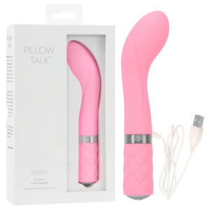 Pillow Talk Sassy - akumulátorový vibrátor na bod G (růžový)