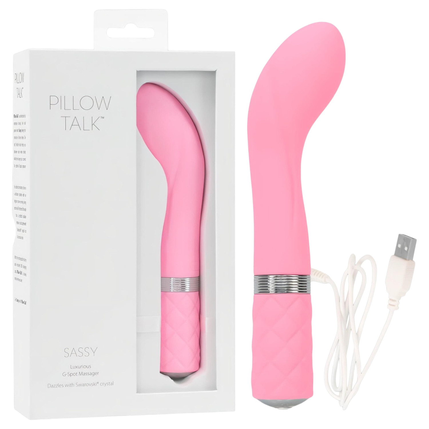 Pillow Talk Sassy - akumulátorový vibrátor na bod G (růžový)