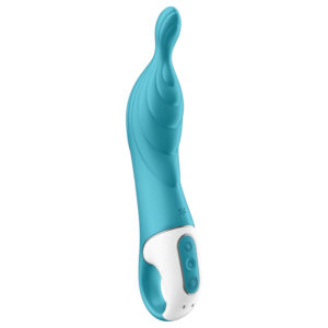 Satisfyer A-Mazing 2 - akumulátorový vibrátor na bod A (tyrkysový)