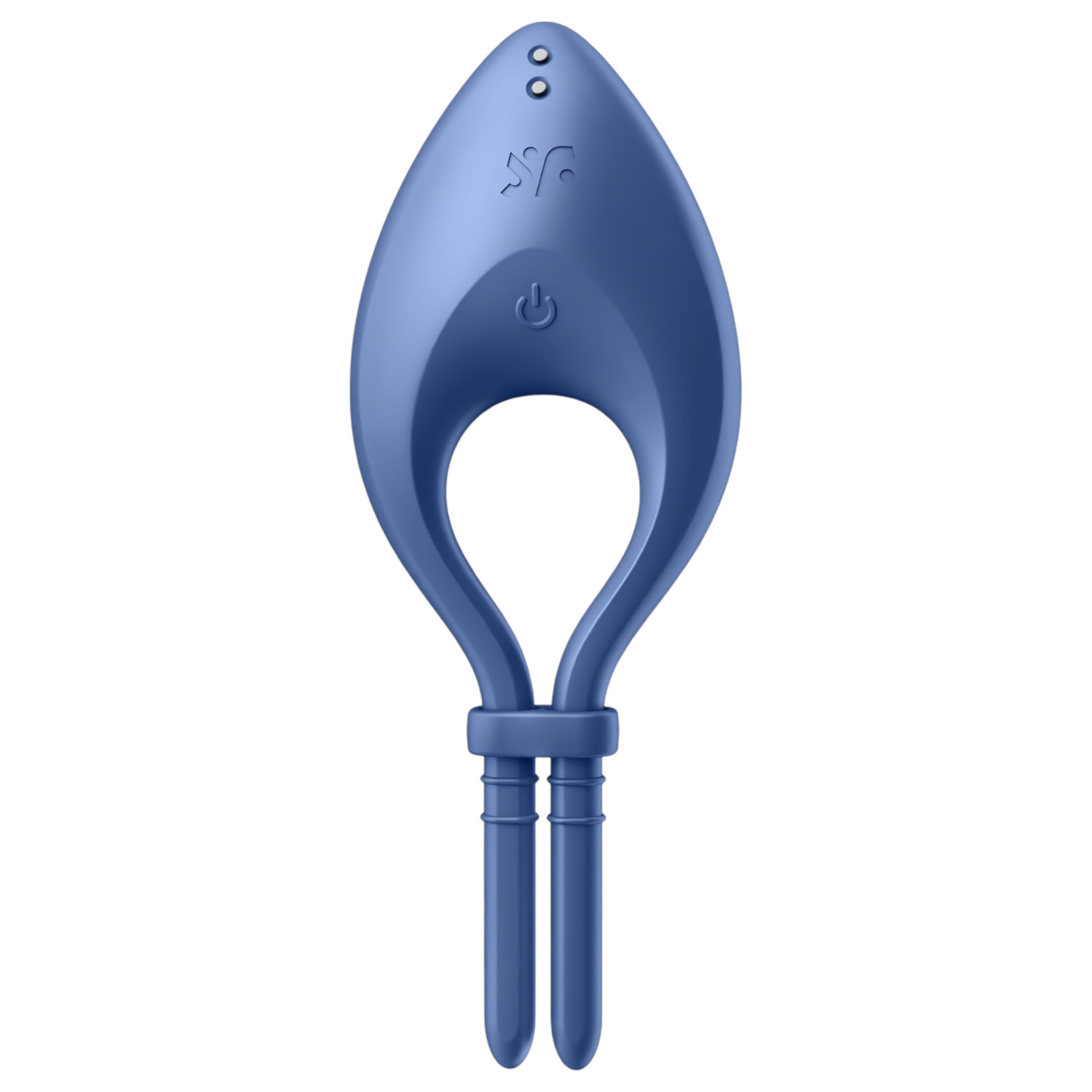 Satisfyer Bullseye - Vibrační erekční kroužek pro muže s ovládáním přes aplikaci (modrý)