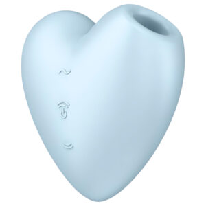 Satisfyer Cutie Heart - akumulátorový vzduchový stimulátor klitorisu (modrý)