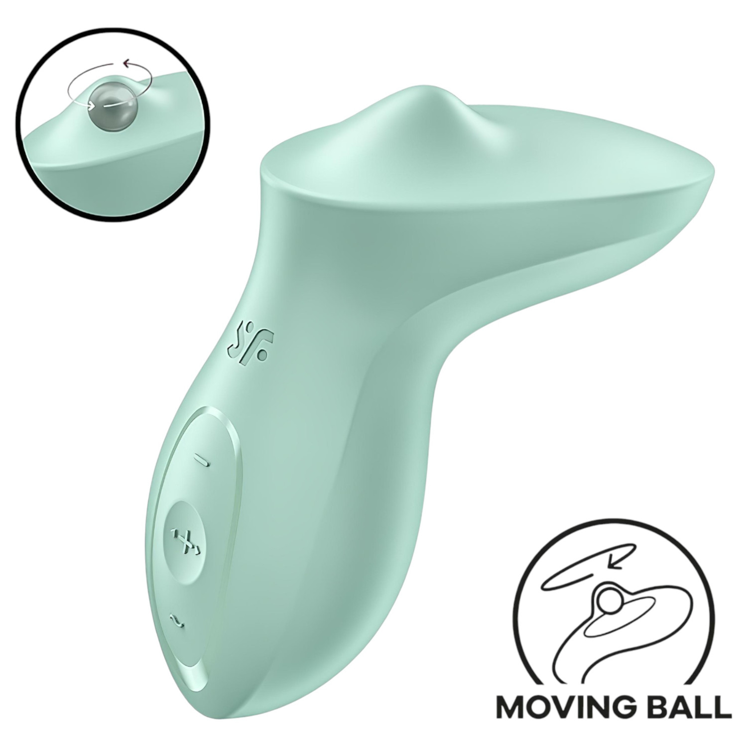 Satisfyer Exciterrr - rotační perlový vibrační stimulátor klitorisu (zelený)