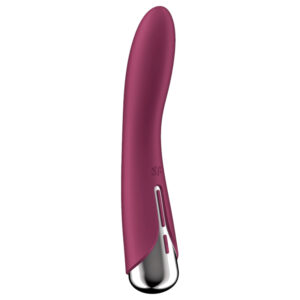 Satisfyer Spinning Vibe 1 - rotační G-bodový vibrátor s otočnou hlavicí (červený)