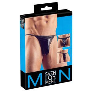 Svenjoyment - 3dílná černá pánská tanga sada (S-L)