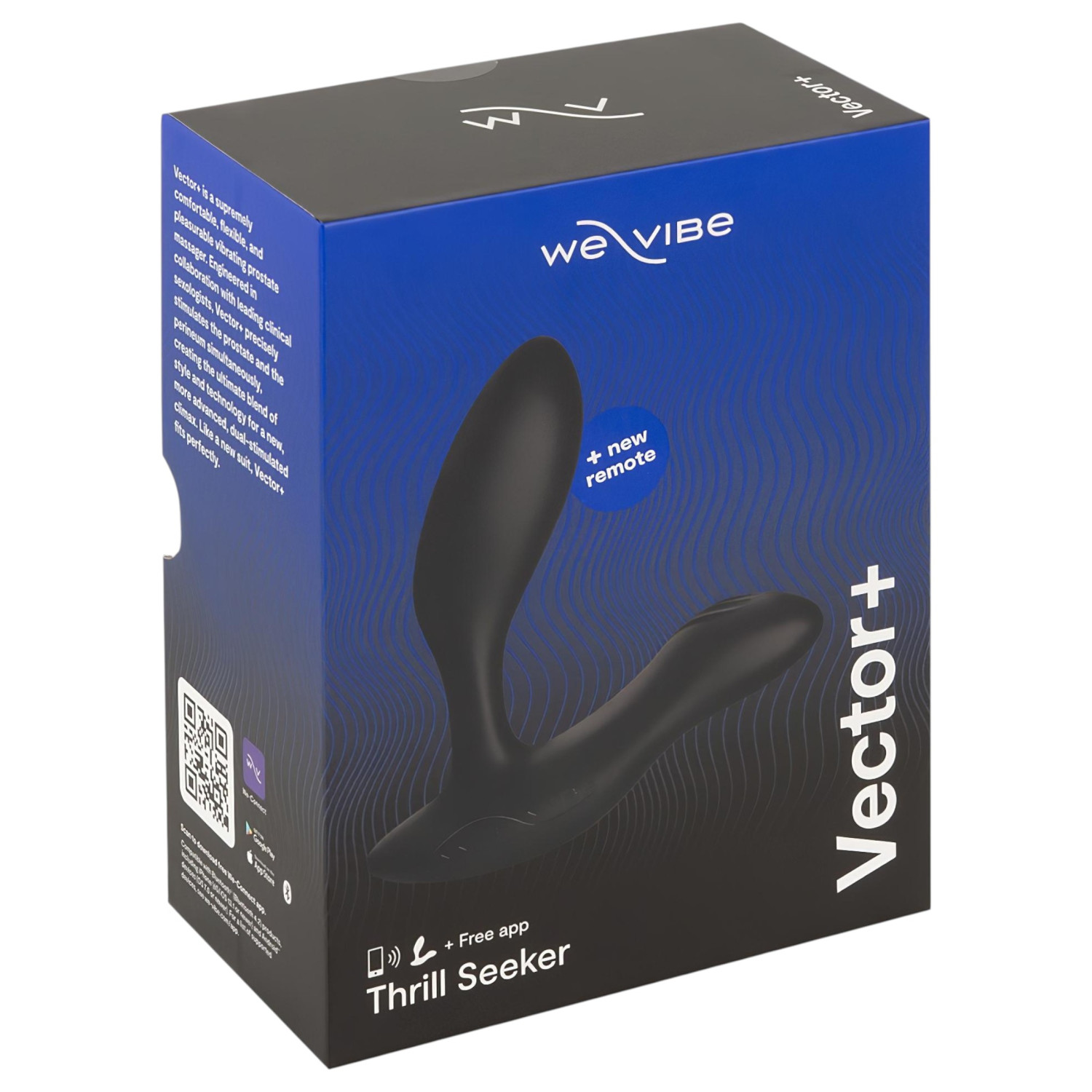 We-Vibe Vector+ - Anální vibrátor ovládaný aplikací (černý)