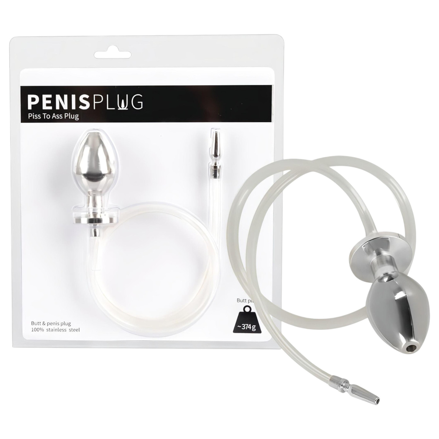 You2Toys - Piss to Ass Plug - dutá anální zátka s dilatátorem močové trubice