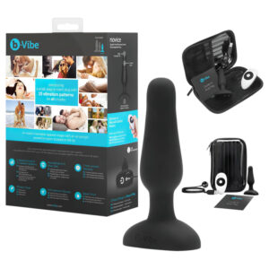 b-Vibe Novice - anální vibrátor pro začátečníky - černý