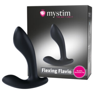 mystim Flexing Flavio - elektro prostata vibrátor (černý)